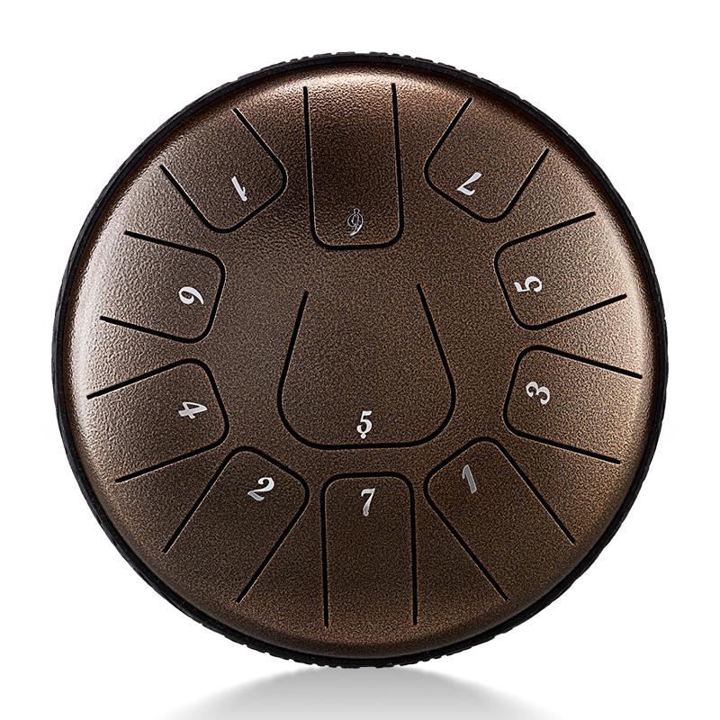 Steel Tongue Drum 6 Inch 11 Notes D Tones Glucophone Ethereal Drum Music Drum Tongue Drum Percussion Instrument