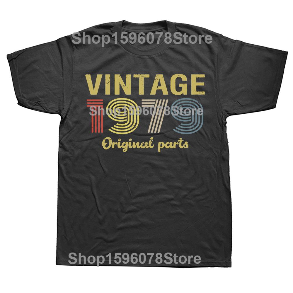 Novelty Vintage Original Parts 1979 Retro T Shirts Graphic Streetwear Short Sleeve Birthday Gifts Summer Tshirt Unisexs Clothing