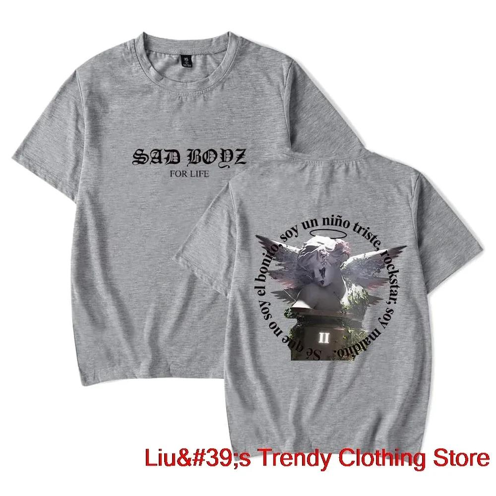 Junior H Sad Boyz 4 Life Tee New Logo Merch Unisex Unisex Fashion Casual Short Sleeve T-shirts Unisex Unisex Harajuku Oversized T Shirt Unisex