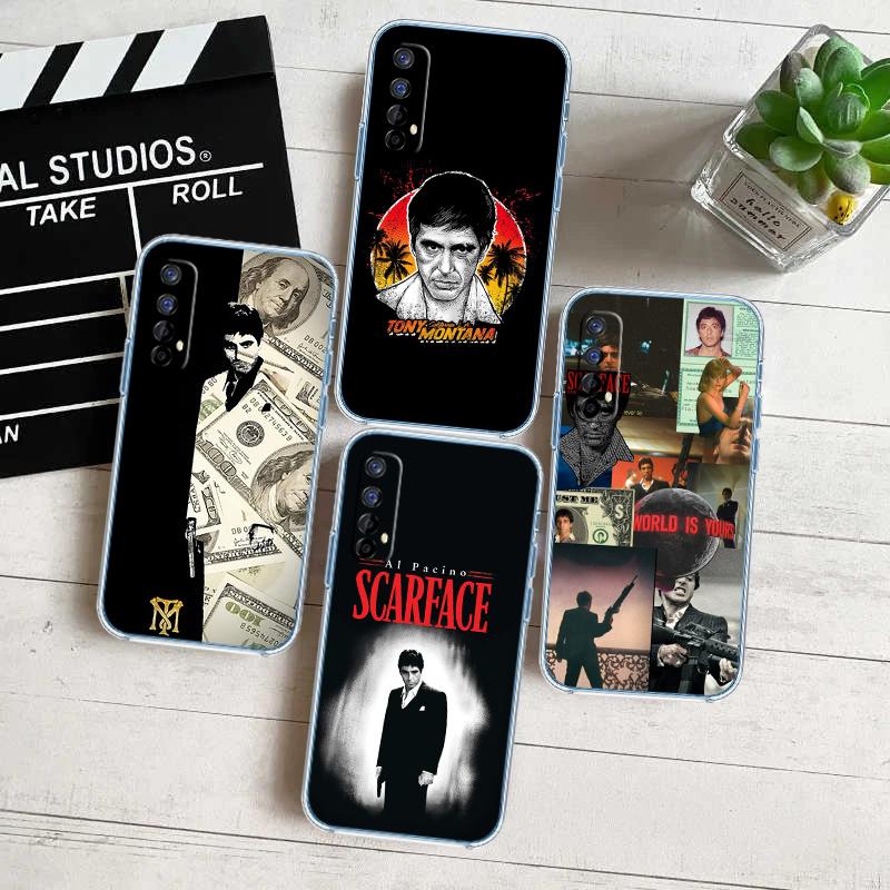 RP61 S-Scarfaces Transparent Phone Case for Samsung Galaxy A04 A04S A14 A23 A34 A54 M23 M33 M52 M53