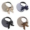 Summer Straw Wide Brim Hat For Women With Breathable Sun Protection Casual Outdoor Fashion