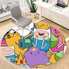 1pc Adventure Time Chair Carpet for Office Non-Slip, Soft & Comfortable, Carpet for Office, Gaming, Lightweight Round Floor Mat Yy251021009
