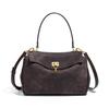 Kelly Bag, High-end Frosted Suede Flap Handbag, Large Capacity Commuting Versatile Single Shoulder Crossbody Bag