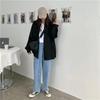 Koszula oversize Damska letnia szykowna kardigan Lantern Sleeve Biała koszula z długim rękawem Top na co dzień