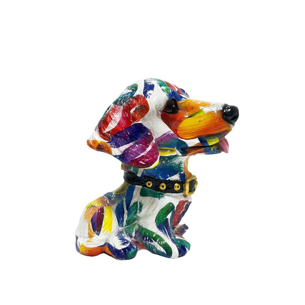 Latest Transfer Big-headed Dog Resin Crafts Ornaments Living Room Home Work Tabletop Decoration Supplies Gift Durable