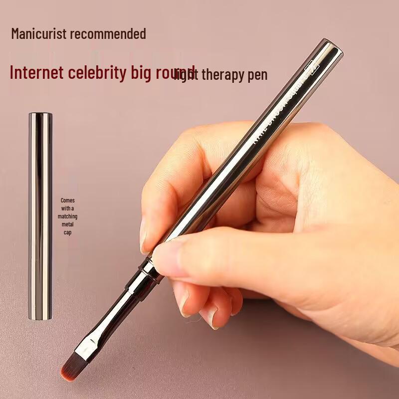 Gunmetal Nail Art Brush Set for Painting, Line Drawing, and Gradient Designs