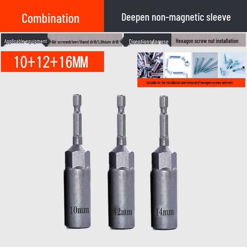 Jeu d'adaptateurs d'extension pour perceuse électrique à douille hexagonale