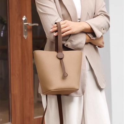 This Year's Popular Bag 2025 New Vegetable Basket Bucket Bag Premium Sense Portable Messenger Bag Commuter Shoulder Women's Bag
