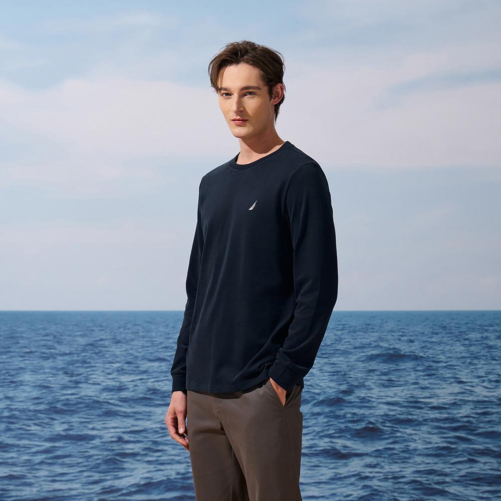 NAUTICA T-Shirts Men's Crew Neck Moderate Straight Fit TE5301