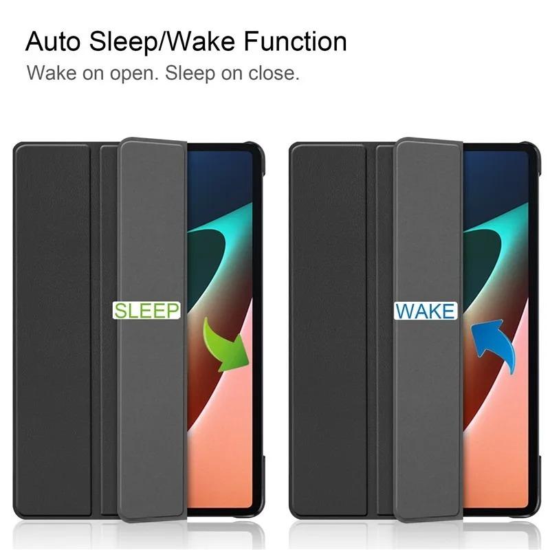 For Lenovo Xiaoxin Pad Pro GT Case 11.1 Inch Trifold PU Leather Soft Back Stand Tablet For Xiaoxin Pad Pro GT TB710FU Cover