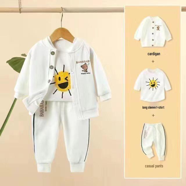 Spring & Autumn Baby Cardigan Set - Newborn & Boy Outerwear for Spring & Autumn