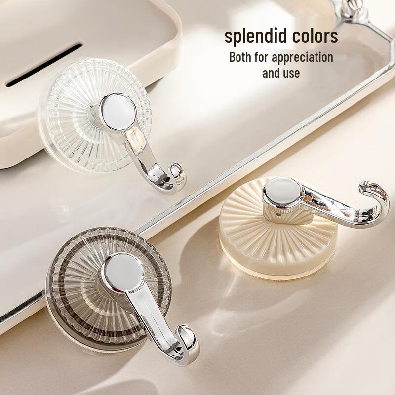 JINGRUIXIANG Drill-Free Suction Cup Hooks (5-Pack)