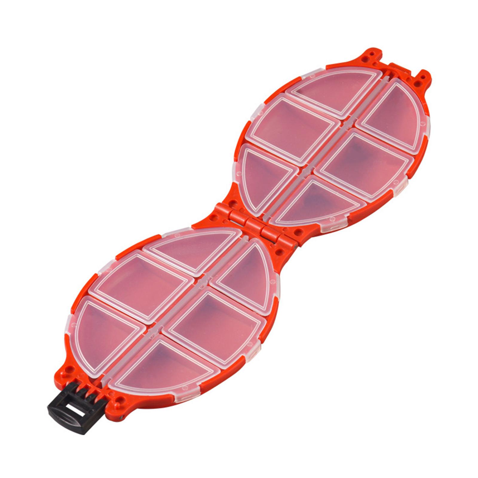 

Портативные рыболовные снасти органайзеры кейс легкий рыболовный инструмент наживки приманки коробка двухсторонние приманки крючки органайзеры красный