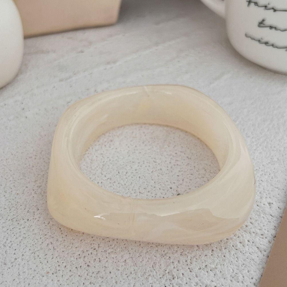 Irregular Resin Acrylic Bracelets Geometric Lady's Bracelet New Chunky Bangles  Gifts