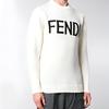 Fendi Sweaters Men's White Crew Neck Moderate Straight Fit FZZ387A3M3F0QA0