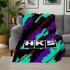 HKS Performance Parts - Enhance Your Ride!Blanket Flannel Throw Blanket for Sofa, Bed, Travel, Camping, Office, Couch, Chair, And Bed Gift f