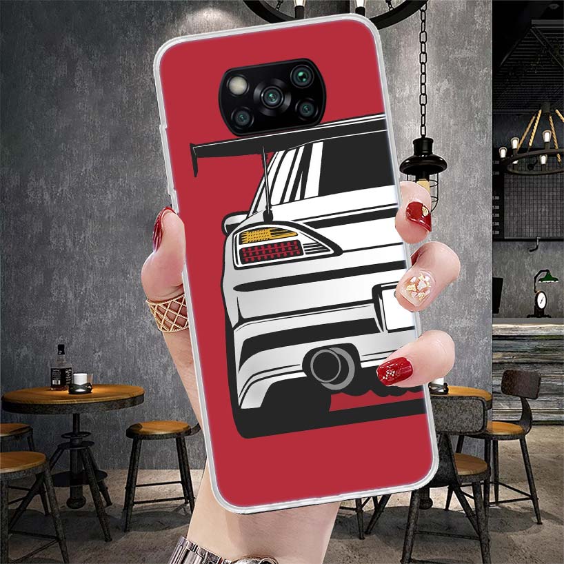 Japan JDM Sports Cars Comic Soft Phone Case For Xiaomi Redmi 15C 15 13C 13 Poco X5 X6 X7 F7 Ultra M7 12C 12 10 10C 9C 9A 9T 9 Fu