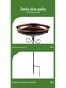 Cross-border Outdoor Garden Bird Feeder, Hummingbird Bath & Iron Art Decor