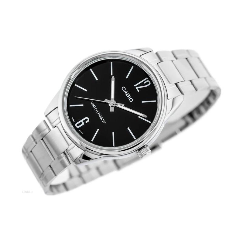 Casio STANDARD series classic pointer series fashion business simple retro literary leisure versatile digital scale quartz movement MTP-V005D-1B чёрный