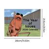 The Worm 2026 Wall Calendar 12 Month Wall Hanging Planner Hilarious Worm Meme Gift for Friends Coworkers Family