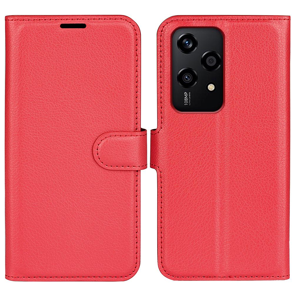 For Honor 200 Lite Case Litchi Texture Leather Flip Wallet Phone Cover