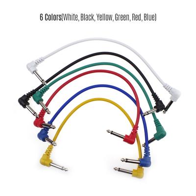 6 Colors Electric Guitar Effect Patch Cable Wire Audio Connection Cable