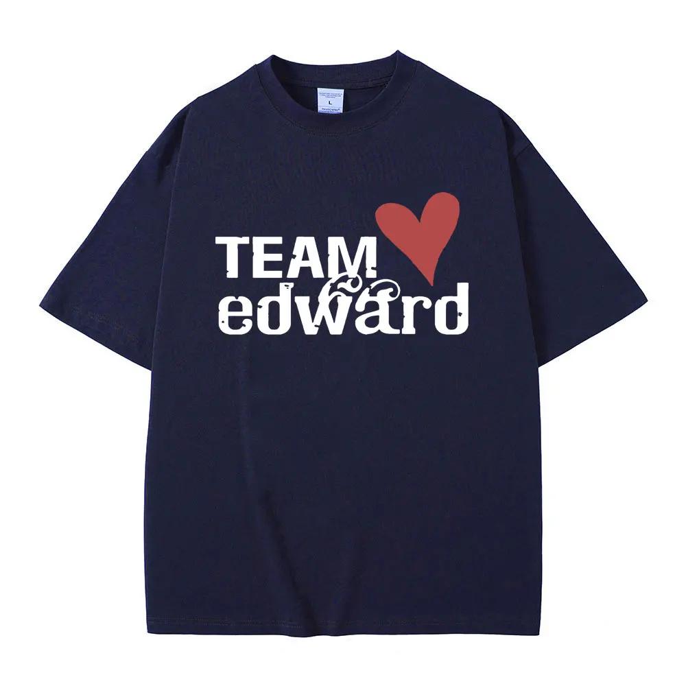 

Jacob Wears Team Edward Same Style T Shirt Twilight Fans Clothing Vintage T Shirts Unisex Women Cotton Casual Oversized Tshirts S