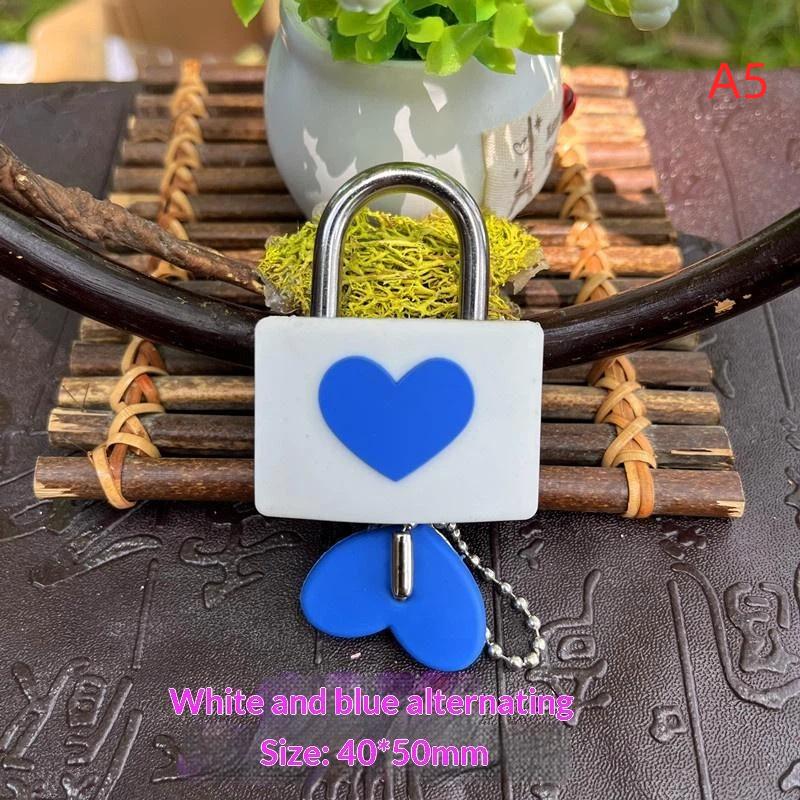 Luggage Lock Portable Anti-theft Colorful Concentric Heart Design Lock for Gym Locker Travel Backpack Baggage