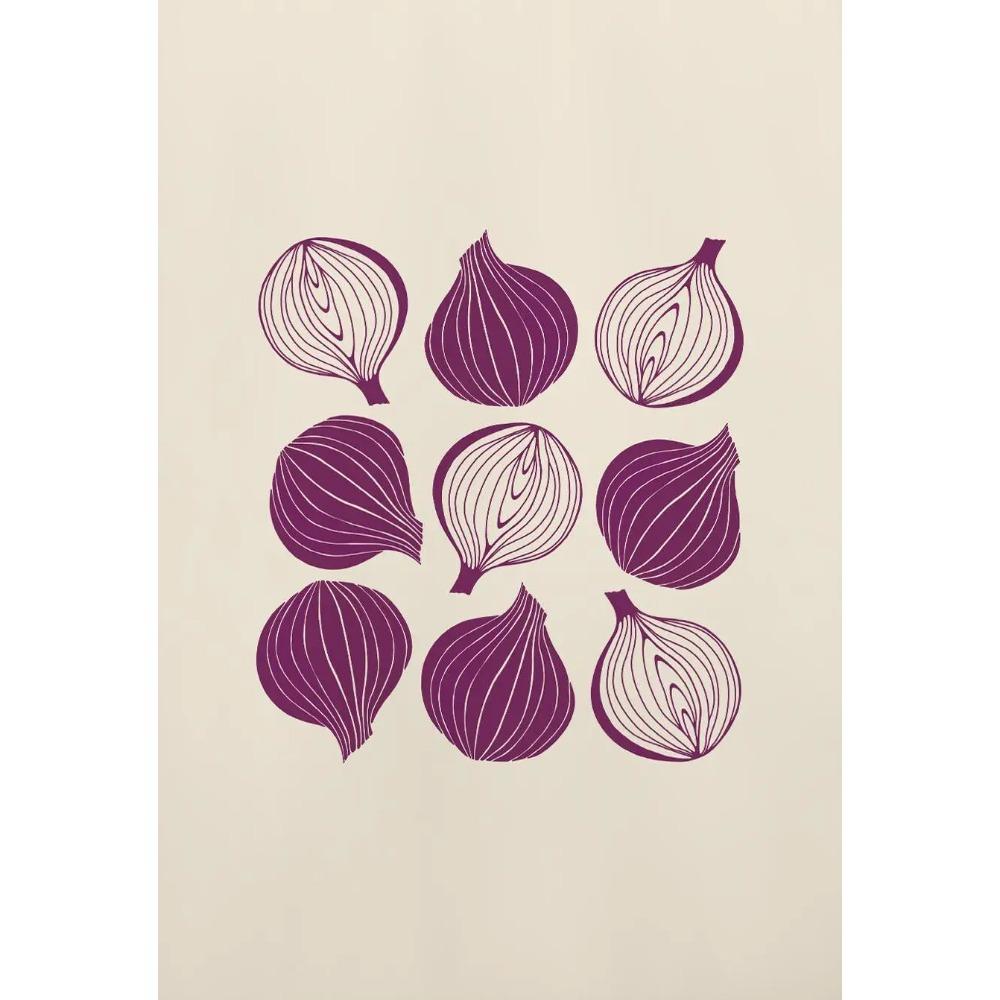 Minimalist Simple Fruits Vegetables Posters Onion Tomato Corn Abstract Modern Prints Canvas Wall Pictures Home Living Room Decor