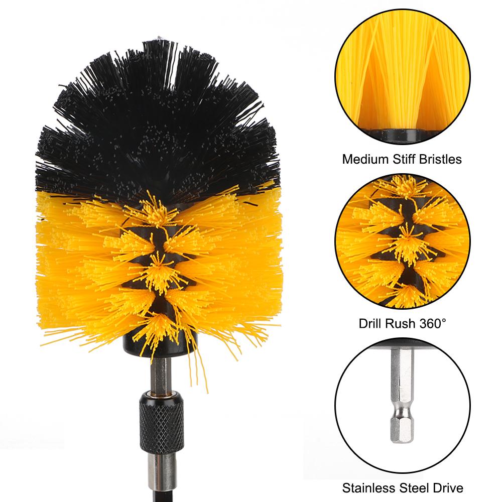 Mehrzweck Für Auto Küche Badezimmer Scheuerschwämme Bohrmaschinenbürsten 22 Stück Reinigungswerkzeuge Kraftschrubber