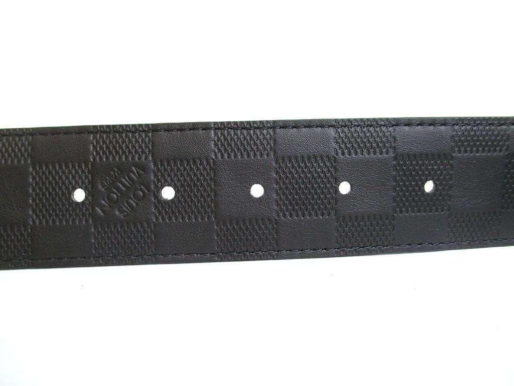 Authentic LOUIS VUITTON Damier Graphite Infini Inventure Buckle Belt Size M #a877  Refurbished