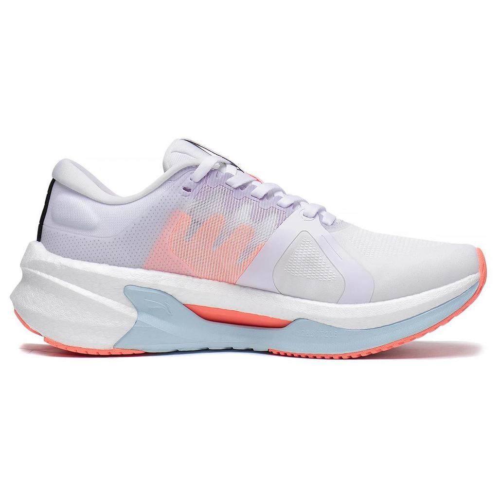 New LiNing Furious Rider 7.0 Anti Slip And Wear Resistant Breathable Low Top Running Shoes Women's White Orange Purple ARZT004-10