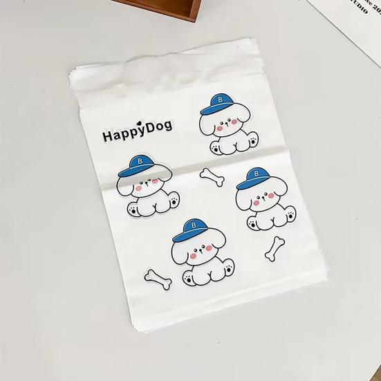 20Pcs Cartoon Animal Car Garbage Bag Stick-On Disposable Auto Trash Bag Waterproof Leakproof Camping Travel Office Home Car Vomit