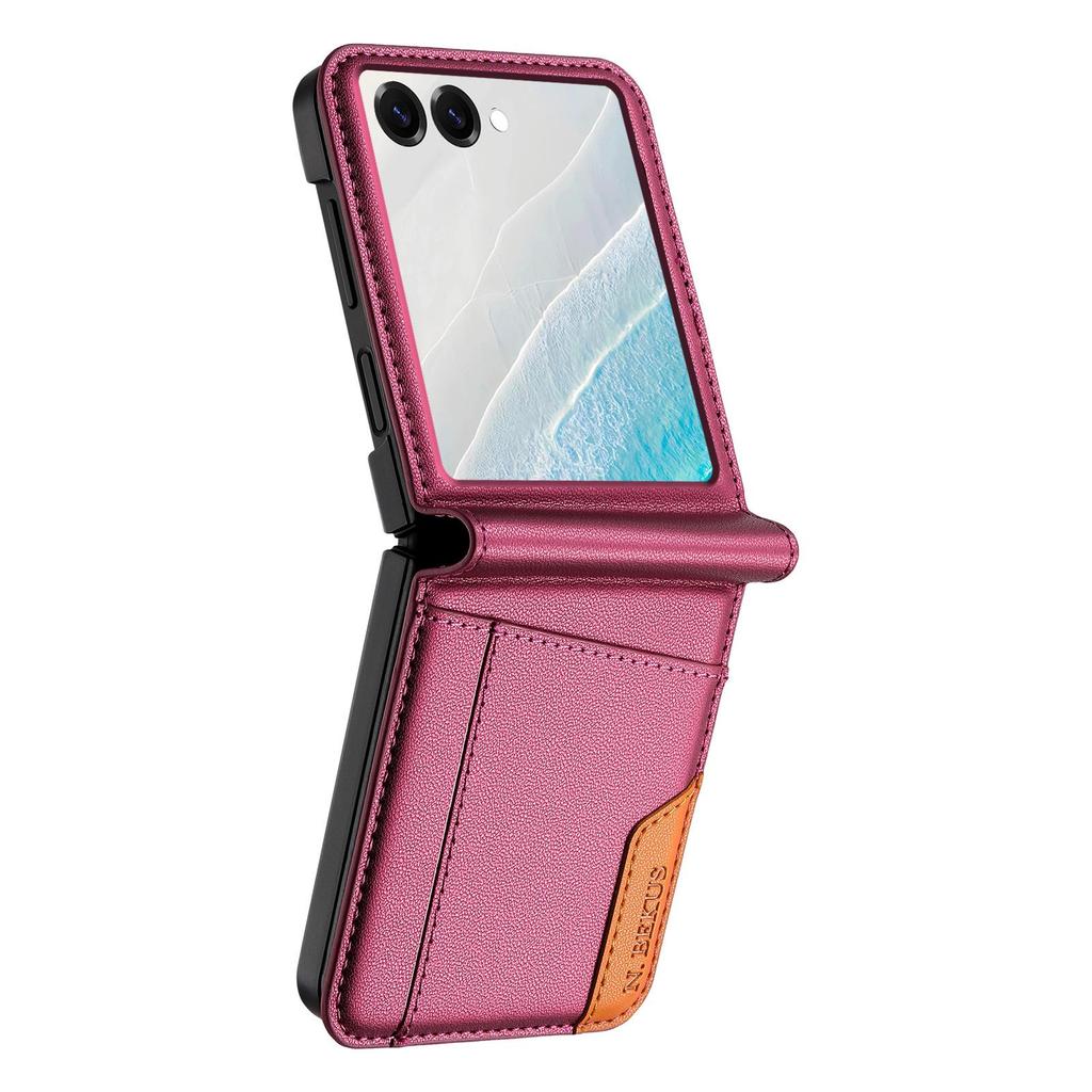 Colorful Stitch Card Slot Case for Samsung Galaxy Z Flip 3-7
