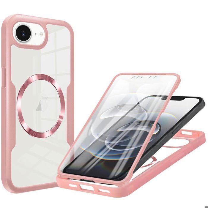 Coque de protection - BOOLING - pour iPhone 16e - Protection intégrale - Antichoc - Rose