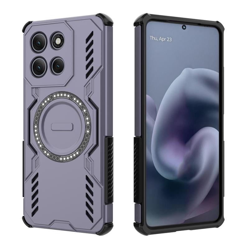 For Motorola Moto G86 Power Case Cover Heat Dissipation Magnetic Wireless Charging Protective Back Phone Cases On Moto G86 Power