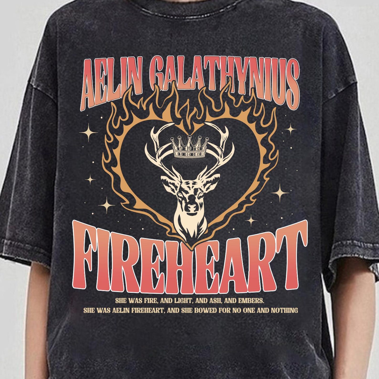 Aelin Galathynius Fireheart Shirt, Fireheart Terrasen Tee, Aelin Galathynius Shirt, Book Lover, Fantastic Reader, Throne of Glass Gift 4XL