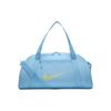 Nike Logo Print Zipper Closure Polyester Tote Shoulder Crossbody Gym Bag Large Unisex Bags Aquarius-Blue Light-Laser-Orange DR6974-407