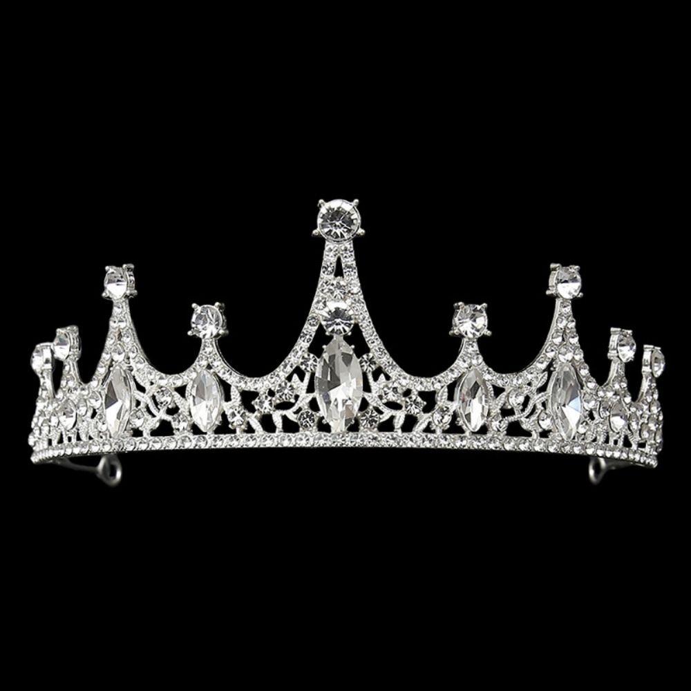 Luxury Bridal Crown Sparkling Queen Princess Tiara Hair Ornaments Baroque Pageant Crown  Wedding