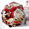Printed San Francisco 49ers LOGO Folding Umbrella,Outdoor,Leisure,And Travel Umbrella,Durable Umbrella Fabric,Birthday And Holiday Gift