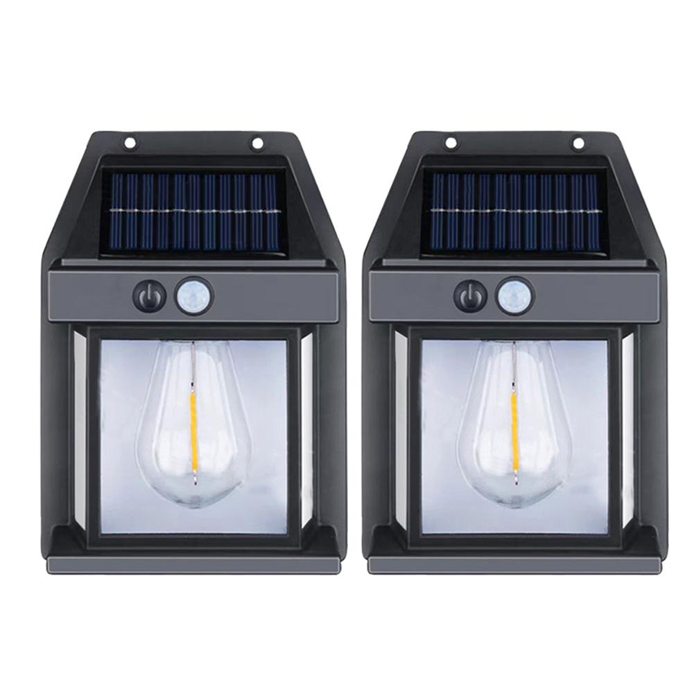 LED Solar Wall Light IP65 Waterproof Outdoor Wall Lamp Body Sensing Villa Small Wall Light for Pathway Villa Outdoor