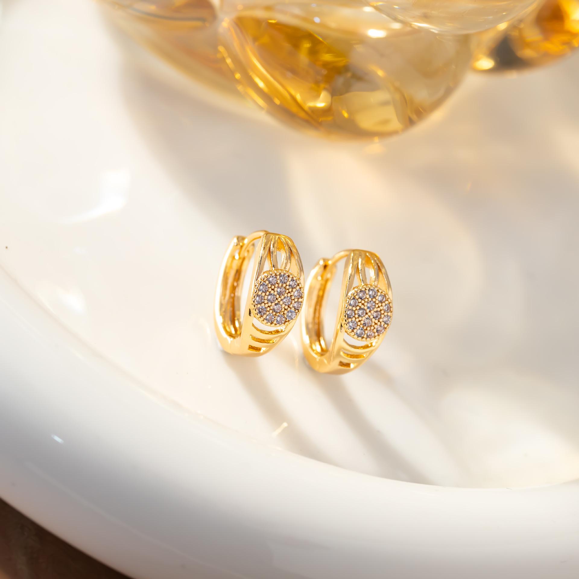European & American Fashion Luxury Diamond Earrings for Women