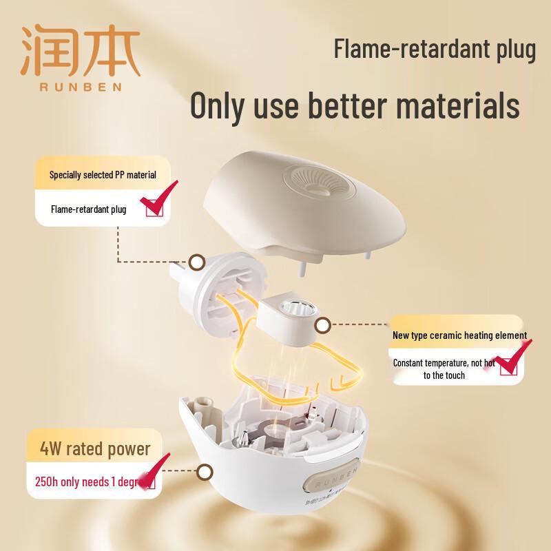 RUNBEN Electric Mosquito Repellent Liquid Heater