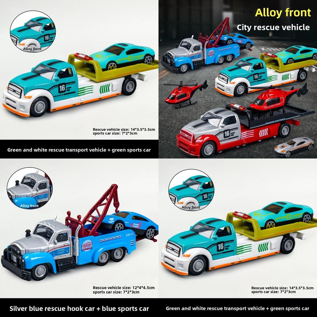 Kinder Legierung Rettungsfeuerwehrauto Spielzeug mit Schwungradantrieb für interaktives Spielen und Eltern-Kind-Bindung