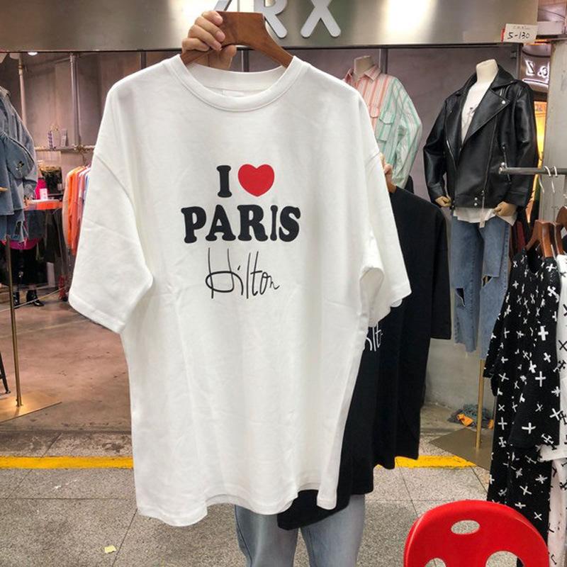 

Женская летняя футболка, свободный повседневный топ с коротким рукавом и комическим портретным принтом 3XL