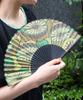 Titicaca Ethnic Print Folding Fan with Storage Japanese Clothing Free ZOSCBD7044 Women's Bag, Accessory, Size, Yellow,