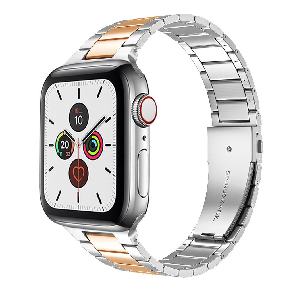 Per cinturino Apple Watch 7 6 5 44mm 45mm cinturini di ricambio Smartwatch  bracciale a maglie in acciaio inossidabile per cinturino da polso iwatch SE  4 40mm|Watchbands| - AliExpress