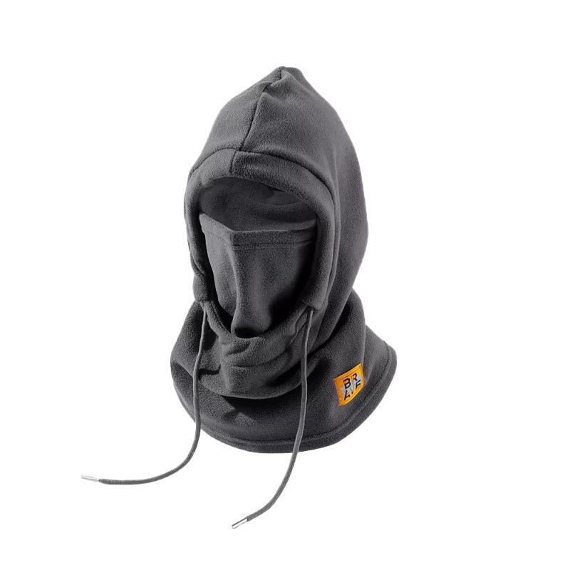 

Зимняя велосипедная маска для лица, манишка, шапка на всю голову, ветрозащитная, тепловая, для мотоцикла, скутера, защита от холода, головной убор серый