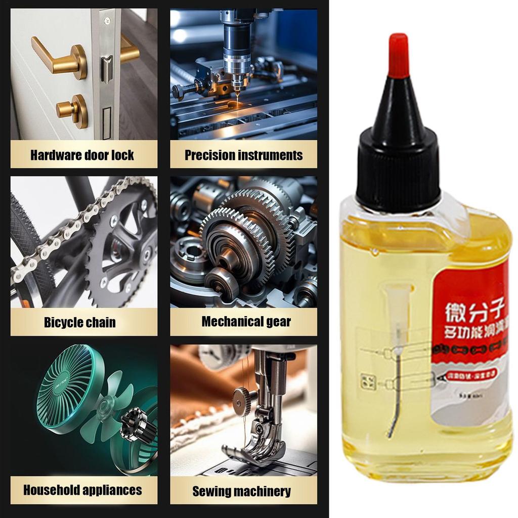 Lubricant Oil 60ml Rust Prevention Lubricant Bikes Lubricating Oil for Door Locks Motorcycles Electric Fans Automobile