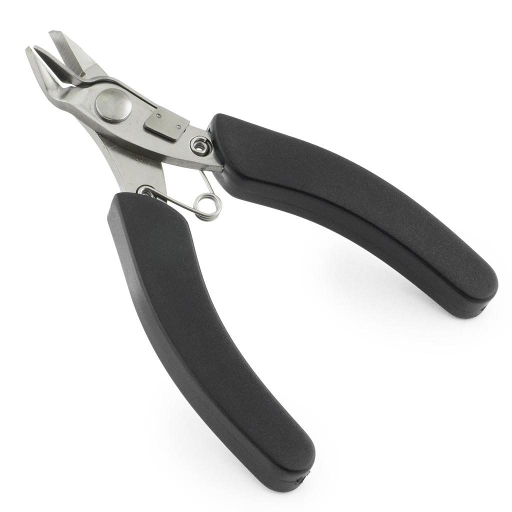 Bigman Stainless Steel Hobby Nippers with Dust Catch for for Plastic Models and Crafts Plastic, HT-02S,